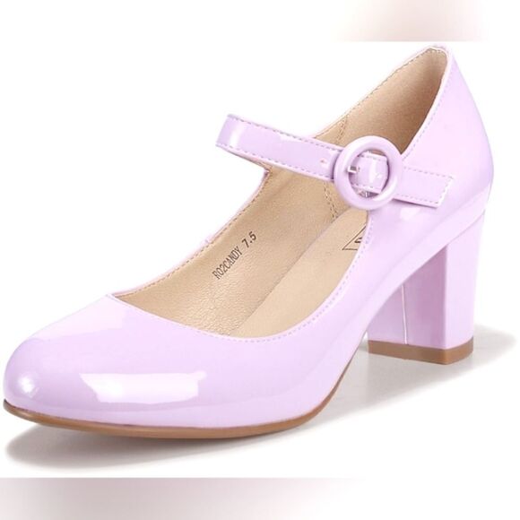 (16-3515) IDIFU Mary Jane Shoes Low Block Heels Closed Round Toe Sz 5 - Picture 3 of 13